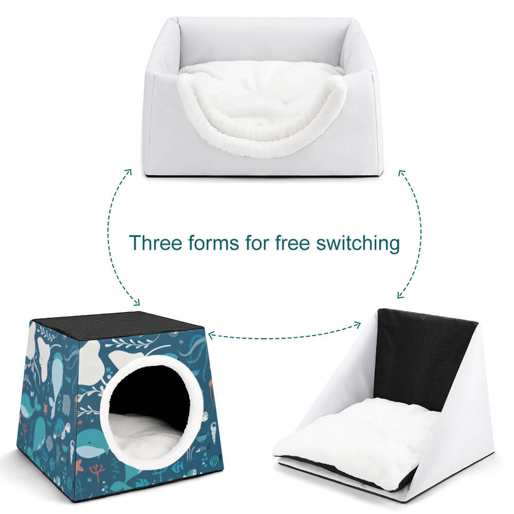 Variety of Oxford cloth pet houses for cats and dogs, free matching