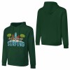 Green California Surfing hoodie, 100% cotton, loose fit, for daily wear.