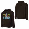 Brown cotton hoodie with "SURFING" graphic, loose fit, suitable for daily wear, available in multiple colors.