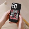 iPhone 16 Series case with Merry Christmas design, black TPU, holiday protection