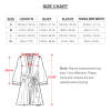 Ladies Long Sleeve Belted Robe Size Chart - Detailed measurements and sizing information for comfortable home wear.