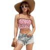 Ladies' Casual Tube Top in Floral Print, Perfect for Summer