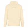 Cream-colored 100% cotton hoodie, loose fit, suitable for daily wear.