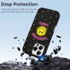 iPhone 16 Series case, black TPU, 'Weekend Vibes' design, drop protection