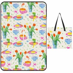 Custom Zipper style picnic mat