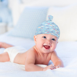 Top Knot Hat for Baby (A set of 2)