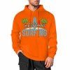 Orange cotton hoodie with "CALIFORNIA SURFING" graphic, loose fit design, multiple colors available