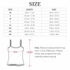 Strap pajama set size chart with measurements for bust, waist, and length.