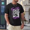 Black cotton Fearless Tiger men's T-shirt, collection. 100% cotton.