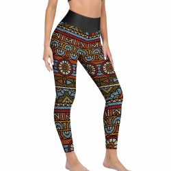 Women's honeycomb pattern yoga pants