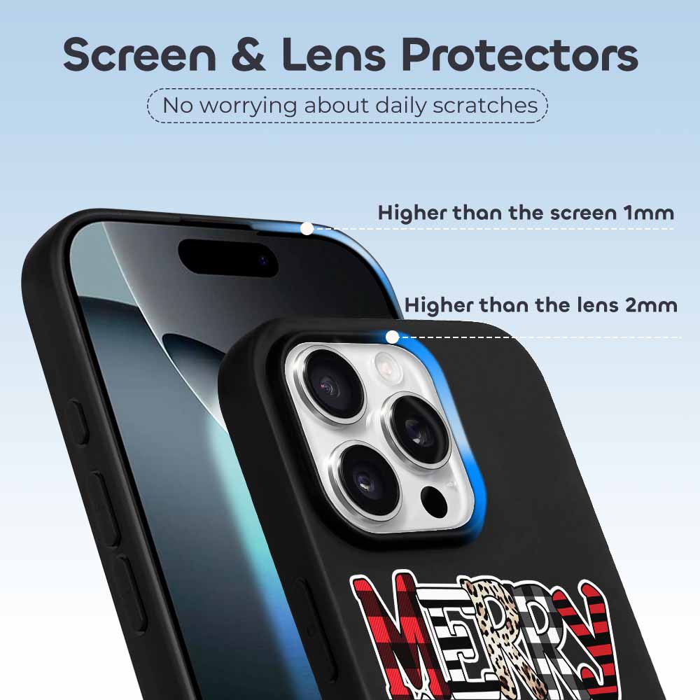 iPhone 16 Series case with screen and lens protectors, TPU material, stylish phone cover