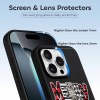 iPhone 16 Series case with screen and lens protectors, TPU material, stylish phone cover