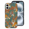 iPhone 16 Series TPU case with tiger pattern, protective and stylish design