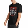 Black pure cotton T-shirt with "AMERICAN LEGEND" gorilla graphic print, summer fashion.