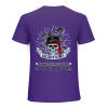 Purple cotton men's Fearless Tiger graphic T-shirt,  collection.
