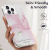 iPhone 16 floral case, "May all your wishes come true", skin-friendly TPU.