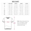 Size chart for pure cotton T-shirt, including measurements for length, bust, shoulder, and sleeve, with a T-shirt diagram.