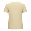 Beige Men's 100% Cotton T-shirt - Back View