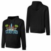 Black cotton California Surfing hoodie, loose fit design, suitable for daily wear