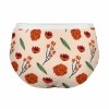 Floral print lycra underwear for women. Comfortable, elastic, and perfect for daily wear. Inkedjoy.