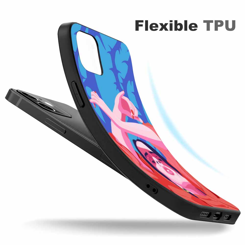 iPhone 12 series case, flexible TPU material, artistic design, protective and stylish