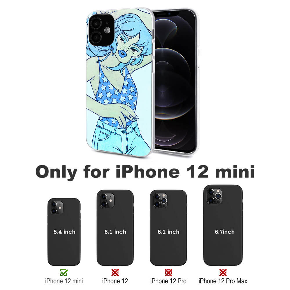 iPhone 12 mini case with map design, provides phone protection and a unique aesthetic.