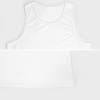 Men's white imitation cotton vest, sleeveless design for summer wear