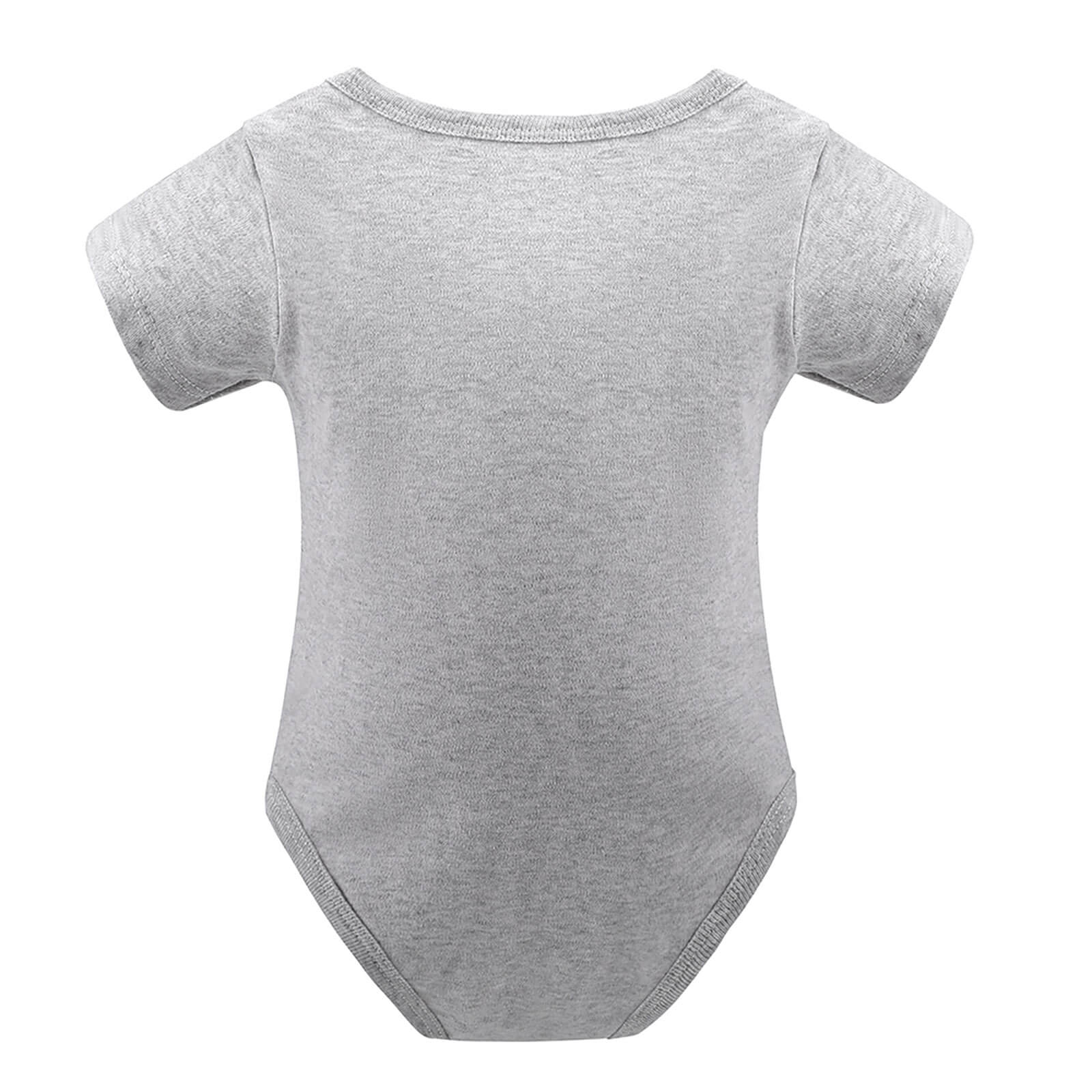 White baby bodysuit made of soft cotton for newborns and infants, skin-friendly and comfortable.