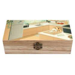 Wooden storage box