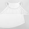White Crew Neck Vest, Sleeveless Design in Soft Fabric, Perfect for Summer Wear