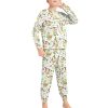 Boy's Pajama Set, soft polyester and spandex fabric, comfortable crew-neck design, perfect gift for kids