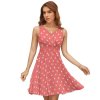 Ladies Sleeveless White Polka Dot Dress, perfect for everyday wear