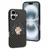 iPhone 16 Series case with baby angel design, polka dots, TPU protective cover.