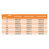 Muslim long sleeve shirt size chart: bust, length, sleeve measurements in cm/in, imitation cotton.