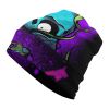 Vibrant full print pullover cap, warm and stylish design for outdoor activities.