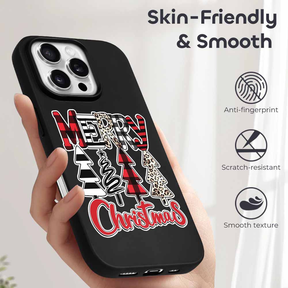 iPhone 16 Series Merry Christmas TPU case, skin-friendly and smooth design, drop protection