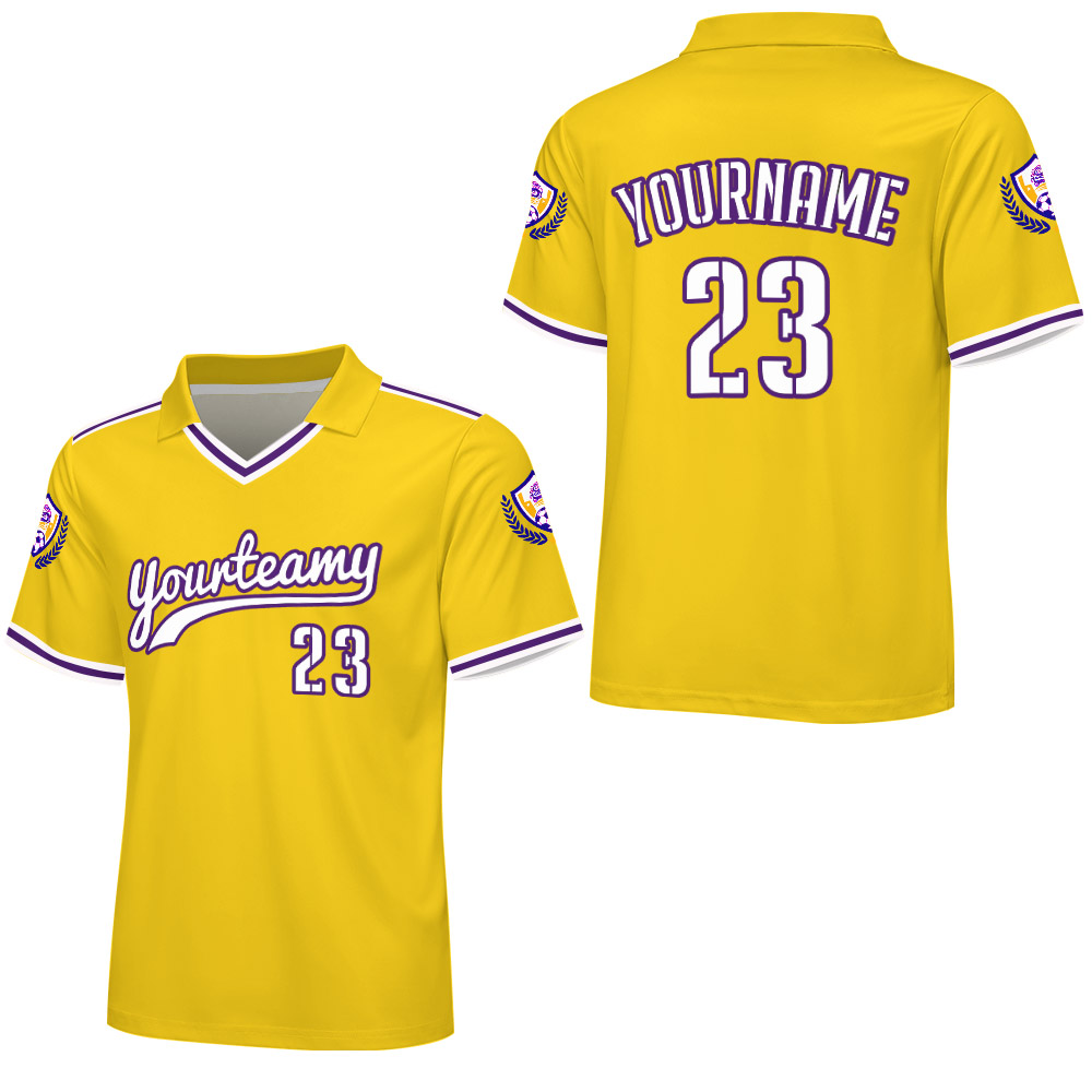 Yellow children's "Warriors 23" football jersey with mesh fabric, suitable for sports and daily wear