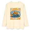 Cream pure cotton long sleeve T-shirt with 'A SMOOTH SHAKER' graphic, casual wear.