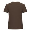 Men's brown 100% cotton t-shirt - back view, Inkedjoy design