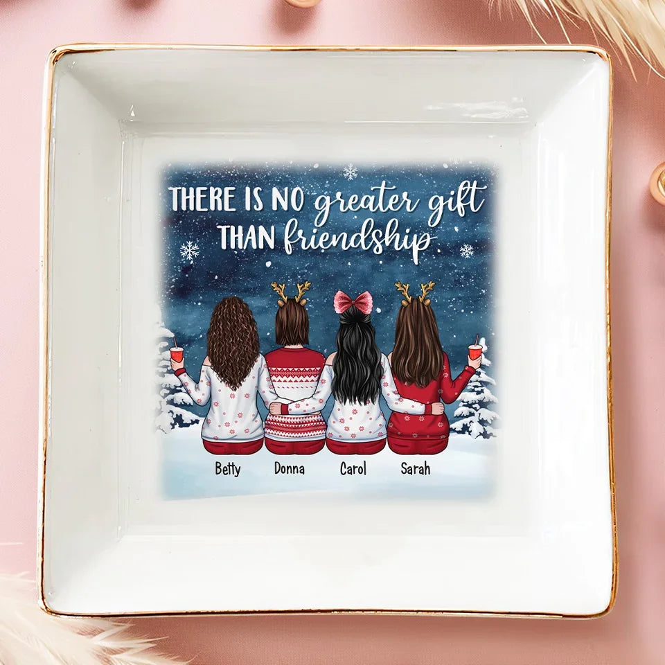 Personalized Bestie Jewelry Dish - Friends Are Good For The Soul, Ceramic Dish Gift