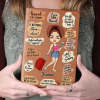 Personalized Leather Journal with illustrations and quotes - Life Is A Journey