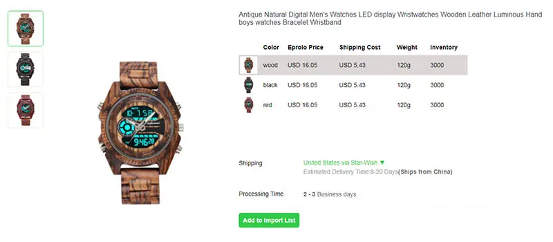 dropshipping watches