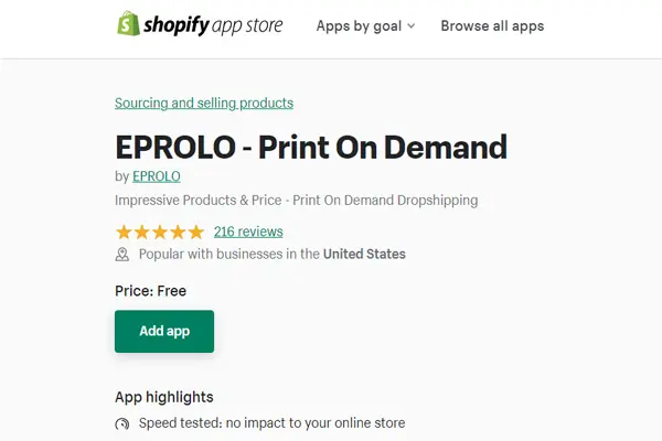 Shopify dropshipping print on demand
