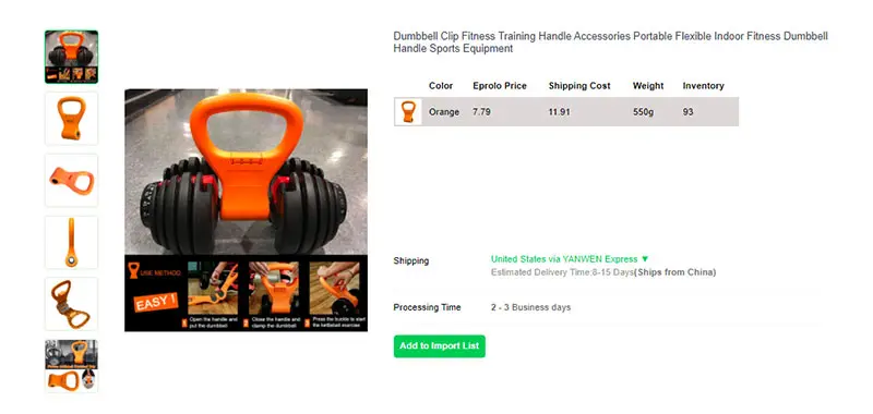 como encontrar itens para dropship no ebay