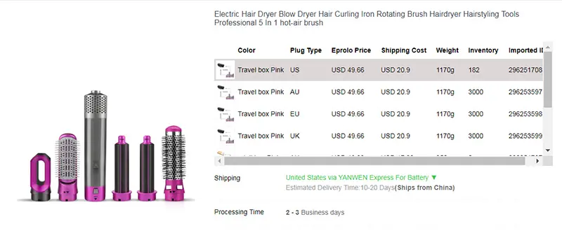 dropshipping hair