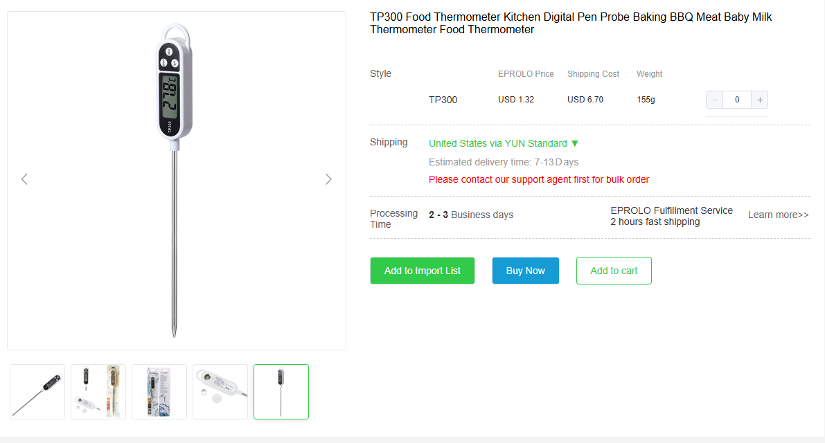 digital instant-read thermometer