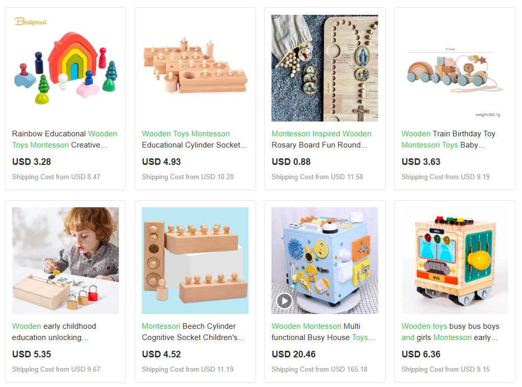 Montessori-Inspired and Wooden Toys