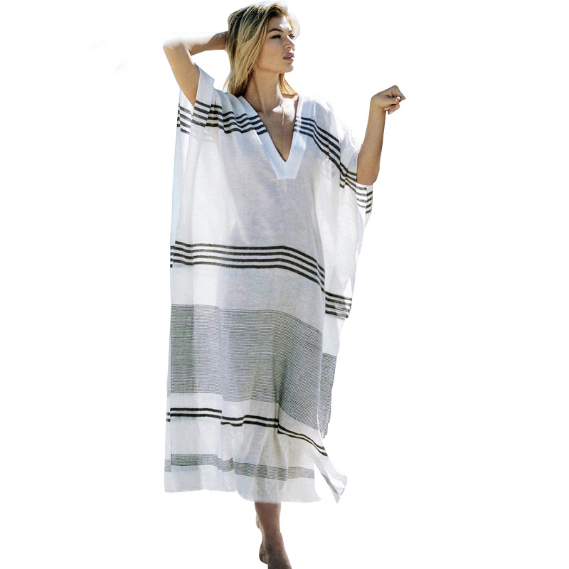 Fitshinling-Big-size-striped-beach-long-dress-2018-V-neck-cloak-sleeve-maxi-dresses-women-summer (1).jpg