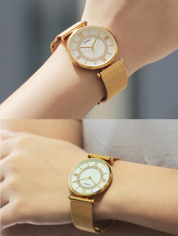 Geneva ladies watch with diamonds for elegant parties