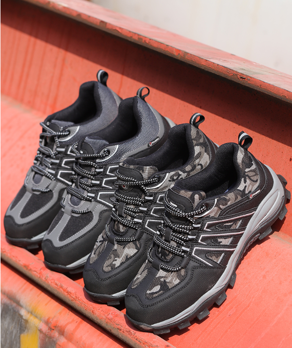 Trendy Hiking Shoes Smash-proof and Anti-stab Mode Sole Safety Shoes Outdoor Rock Climbing Shoes
